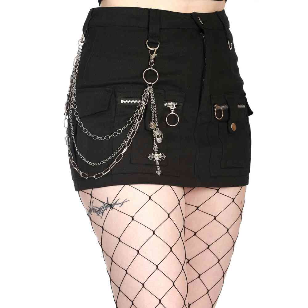 Banned - Cruz Porte-clés - Couleur argent